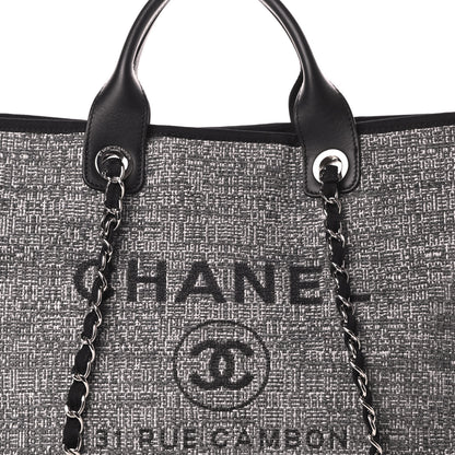 Chanel Canvas Medium Deauville Tote Charcoal 8 of 11
