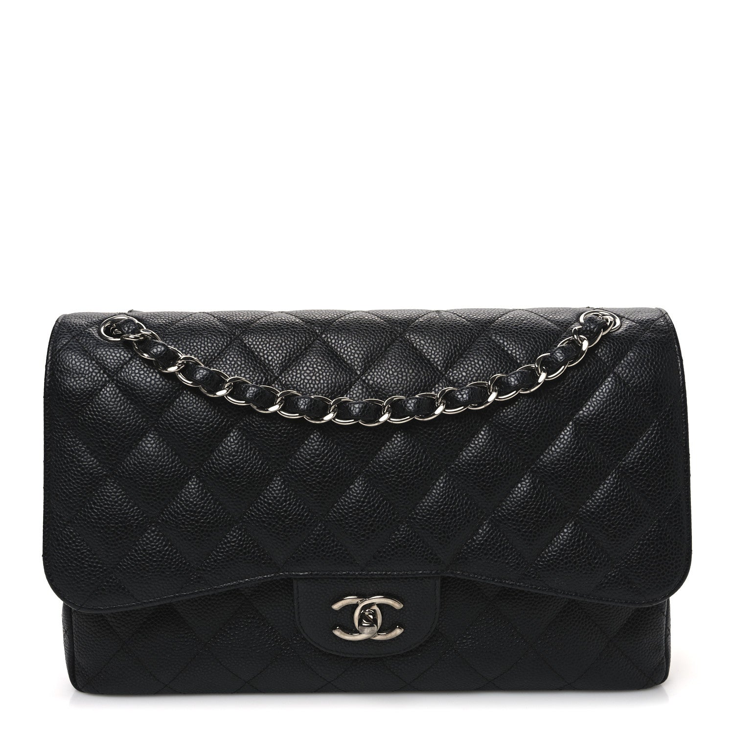 Chanel Caviar Quilted Jumbo Double Flap Black 1 of 11