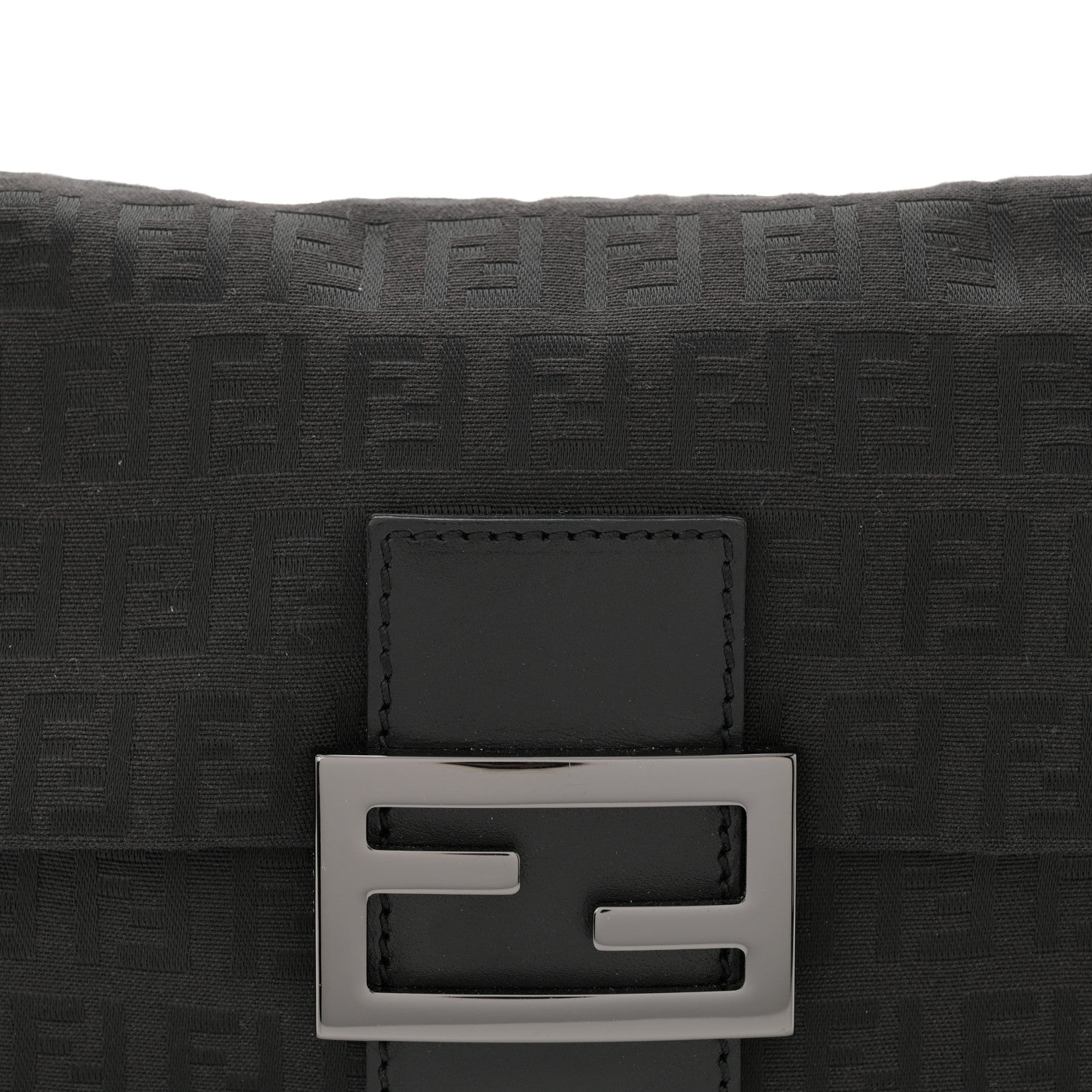 Fendi Zucchino Mini Mama Baguette Black 8 of 10