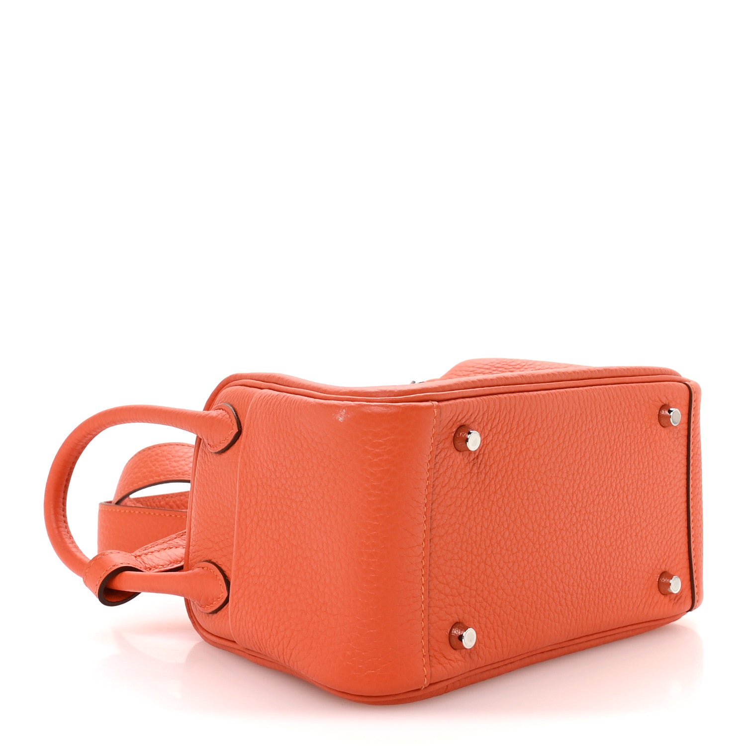 Hermes Taurillon Clemence Mini Lindy 20 Feu 4 of 11