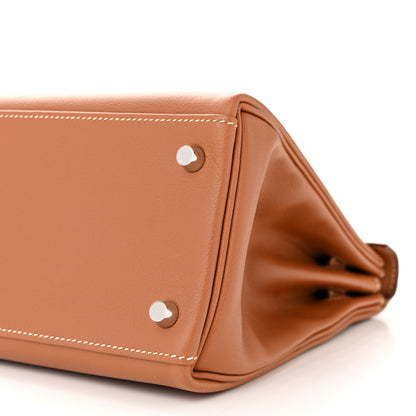 Hermes Evercolor Verso Kelly Retourne 28 Gold Rose Azalee 10 of 11