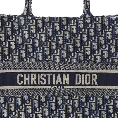 Christian Dior Oblique Book Tote Blue Multicolor 8 of 9