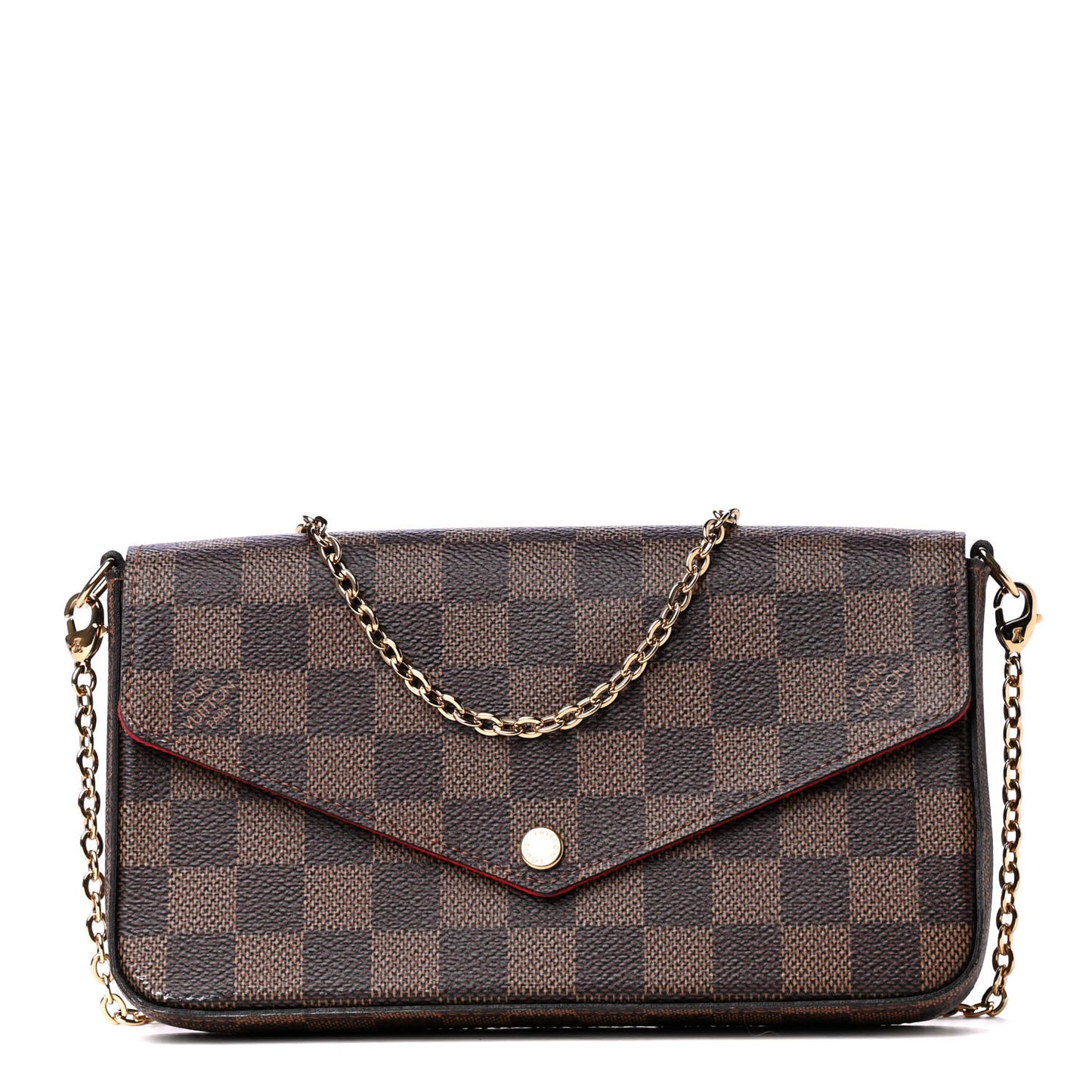 Damier Ebene Pochette Felicie Chain Wallet