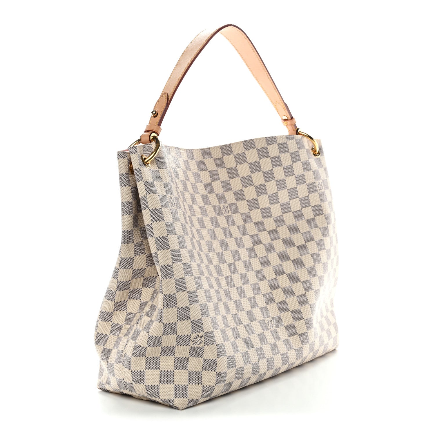 Louis Vuitton Damier Azur Graceful MM Rose Ballerine 3 of 13