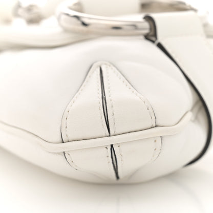 Gucci Nappa Vertical Matelasse Medium Maxi Horsebit Chain Shoulder Bag Mystic White 10 of 13