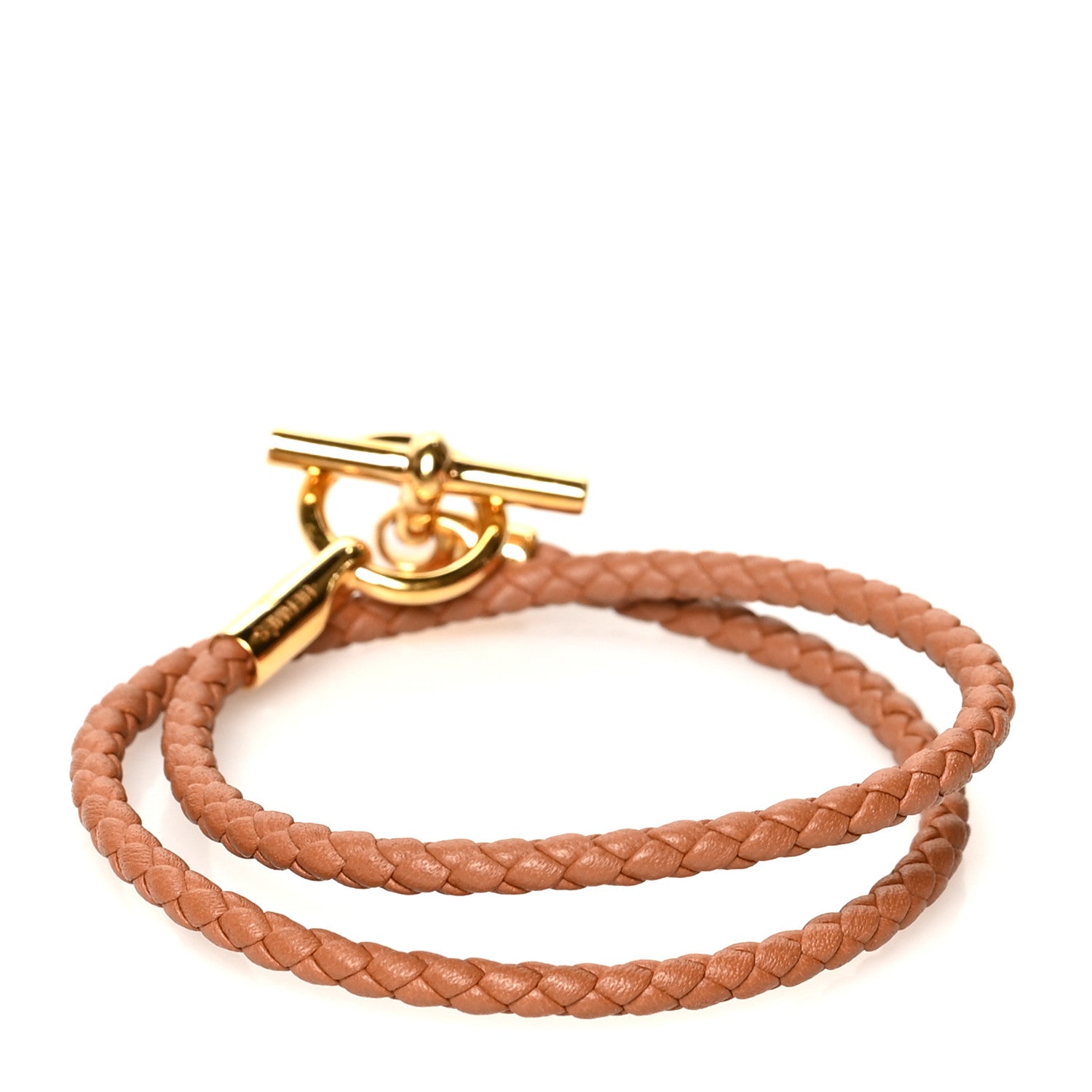 Hermes Swift Glenan Double Tour Bracelet T2 Gold 3 of 5