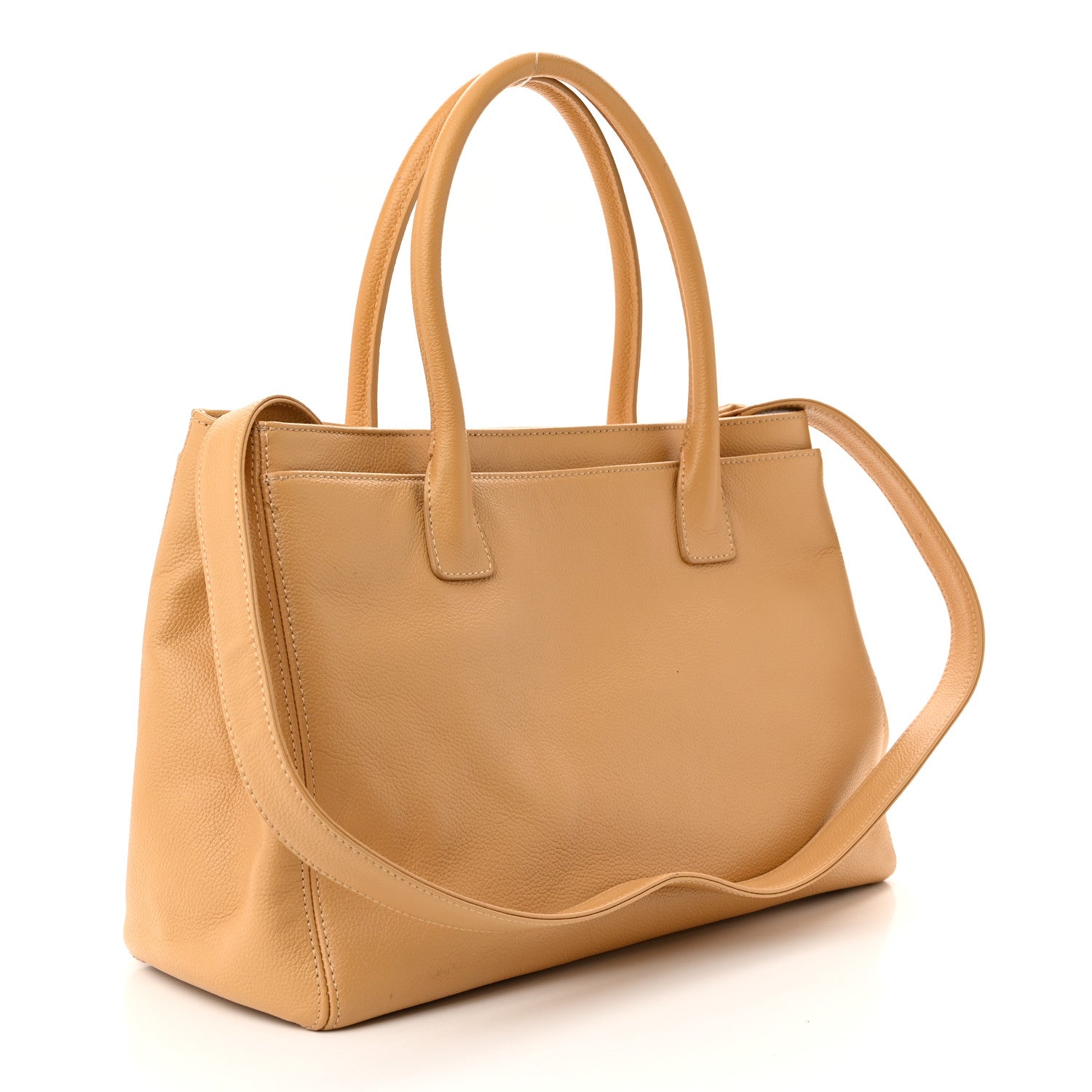Chanel Calfskin Cerf Executive Shopper Tote Beige 4 of 11
