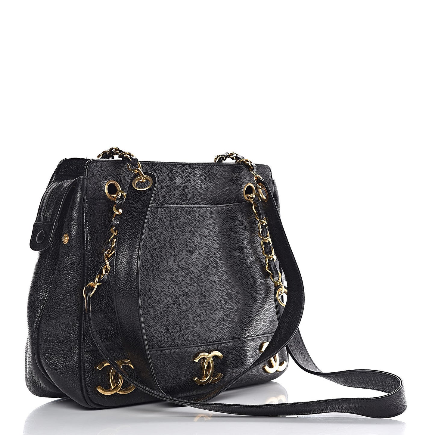 Caviar Shoulder Bag Black