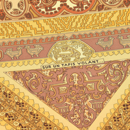 Hermes Silk Sur Un Tapis Volant Scarf 90 3 of 6