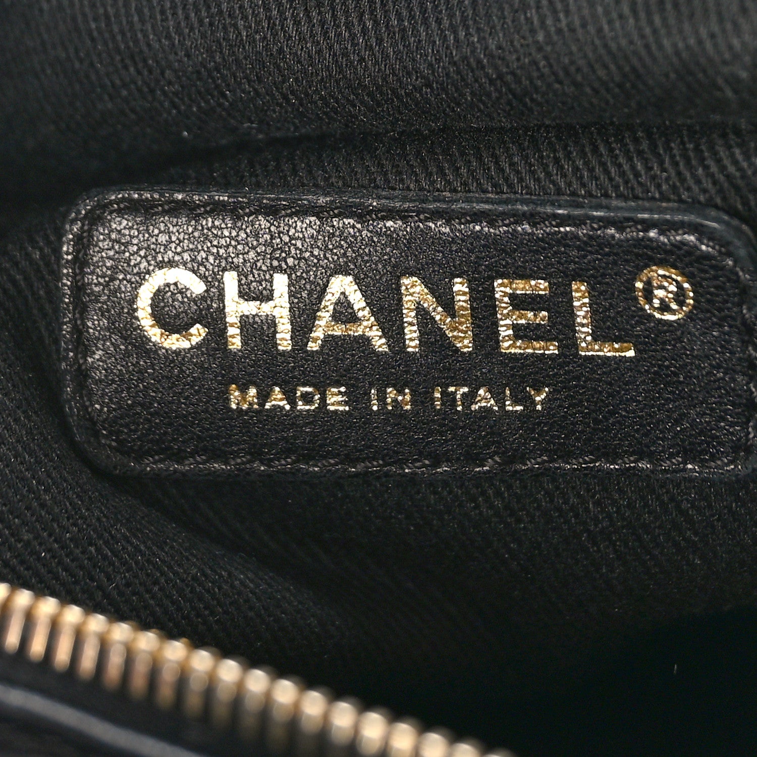 Chanel Lambskin Jersey Scales Zipper Shoulder Bag Black 7 of 10