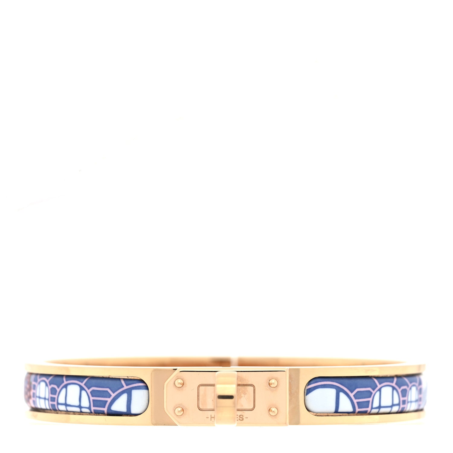 Hermes Enamel Printed Mini Clic Kelly Bracelet PM 1 of 5
