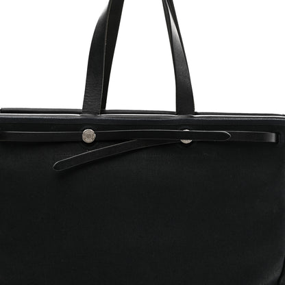 Hermes Toile Vache Hunter Herbag Cabas MM Black 8 of 10