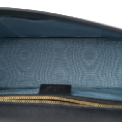 Gucci Textured Calfskin Bee Star Print Small Sylvie Shoulder Bag Black Black 5 of 10