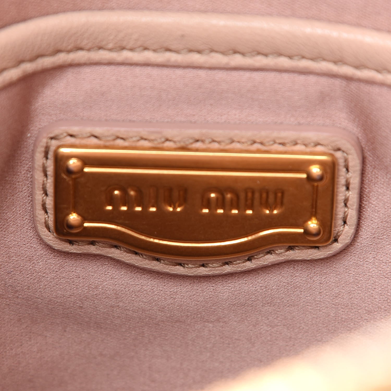 Miu Miu Nappa Matelasse Tote Cammeo 7 of 10