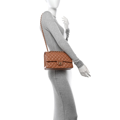 Chanel Lambskin Quilted Medium Double Flap Brown 2 of 14