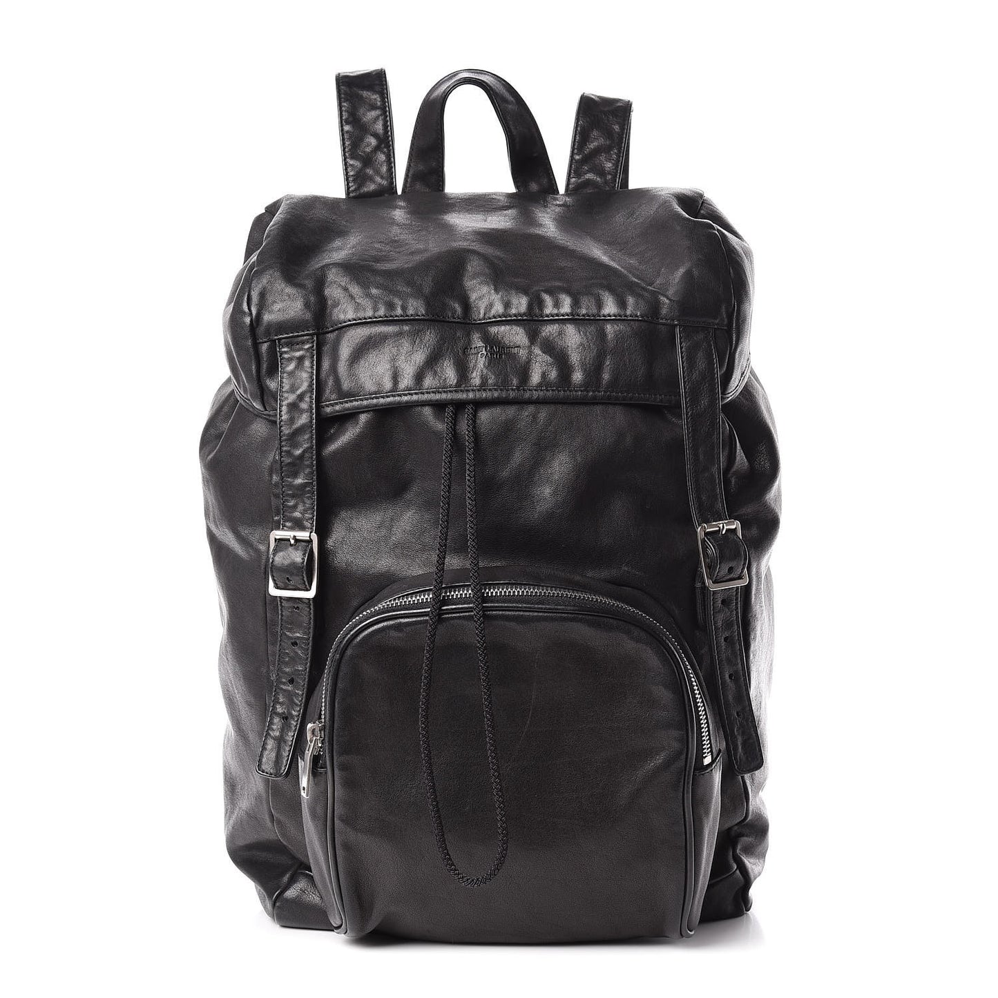 Calfskin Delave Backpack Black