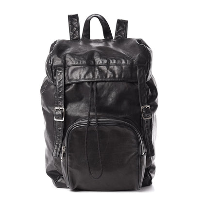Saint Laurent Calfskin Delave Backpack Black 1 of 13