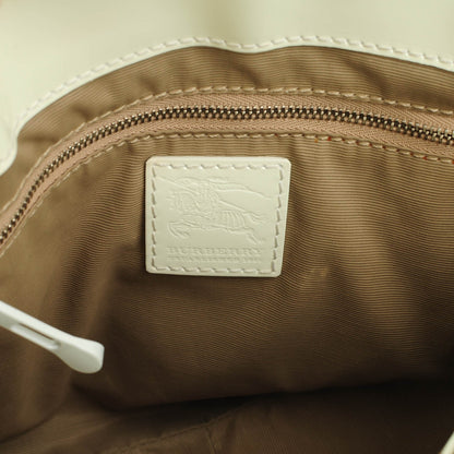 Burberry Studded Supernova Check Rachel Tote White 6 of 8