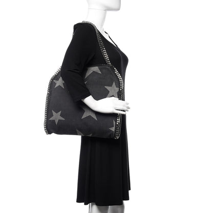 Stella McCartney Denim Star Small Falabella Tote Black 2 of 12