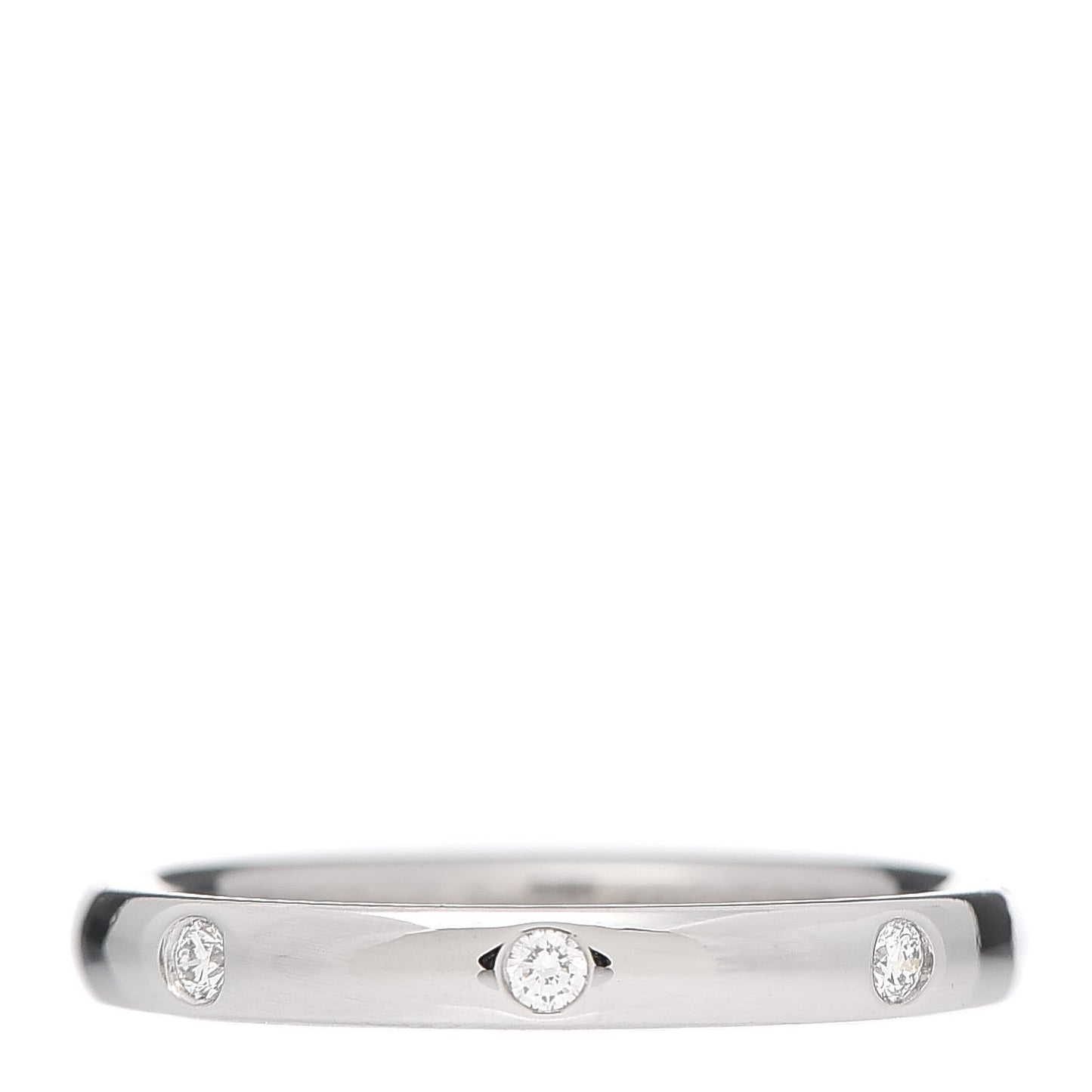 Platinum Diamond Tendrement Etoiles Wedding Band Ring 52 6