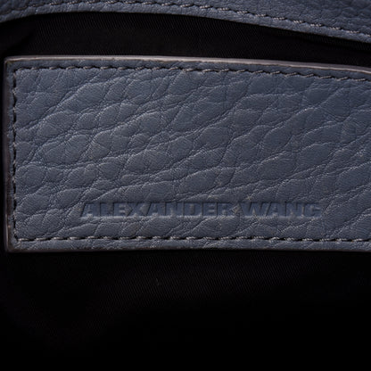 Alexander Wang Pebbled Lambskin Rockie Blue Pale Gold Hardware 8 of 24