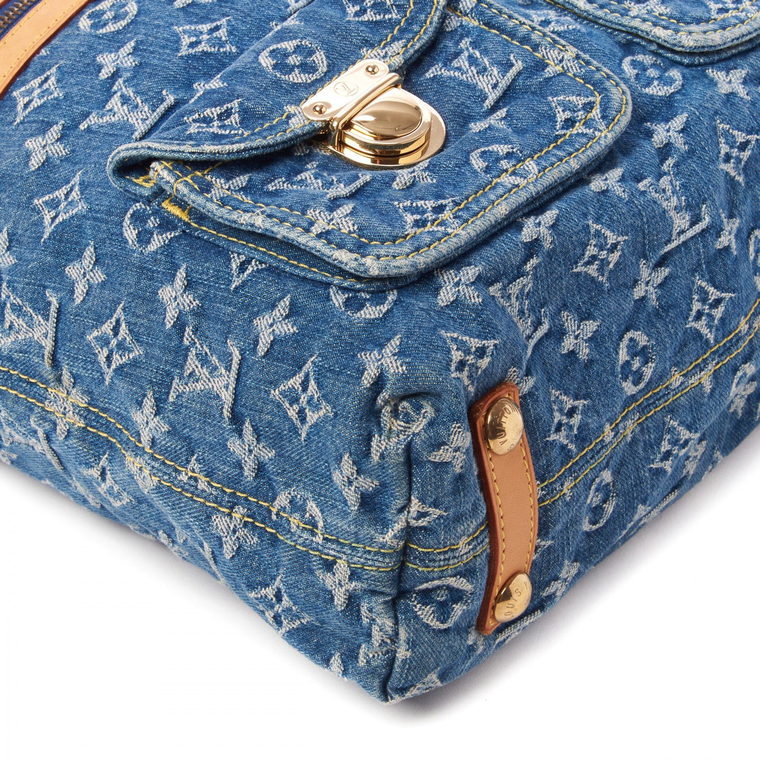 Louis Vuitton Denim Baggy GM Blue 6 of 9