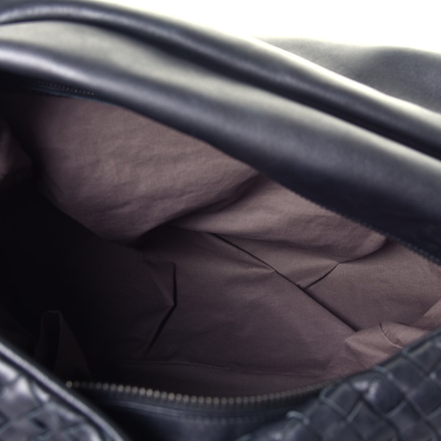 Nappa Intrecciato Large Knot Hobo Black