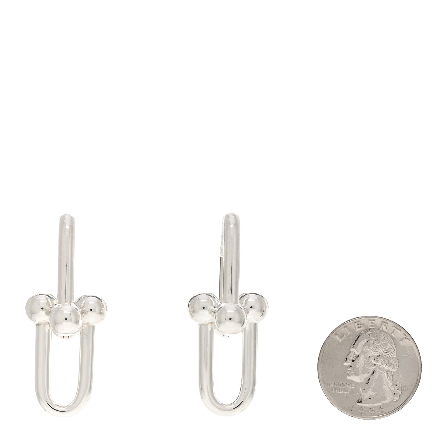 Sterling Silver Extra Large HardWear Link Earrings