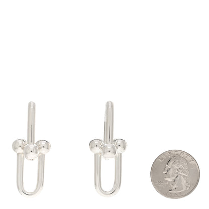 Tiffany Sterling Silver Extra Large HardWear Link Earrings 2 of 4