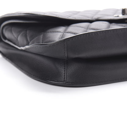 Chanel Lambskin Quilted Large Natural CC Flap Black 9 of 10
