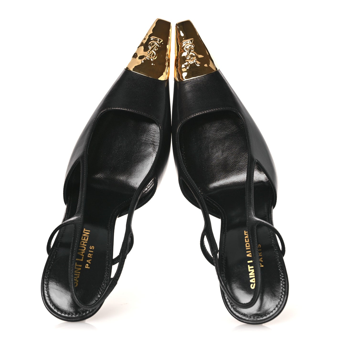 Smooth Calfskin Jeanne 110 Slingback Pumps 38 Black