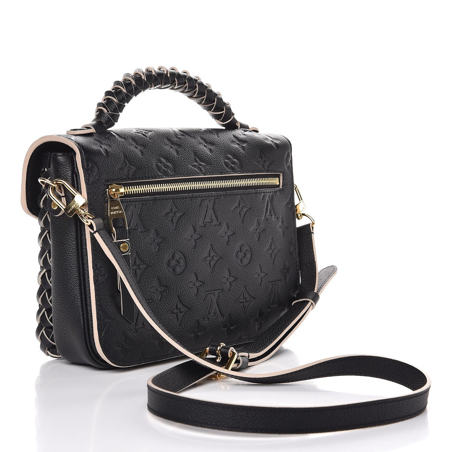 Empreinte Braided Pochette Metis Black
