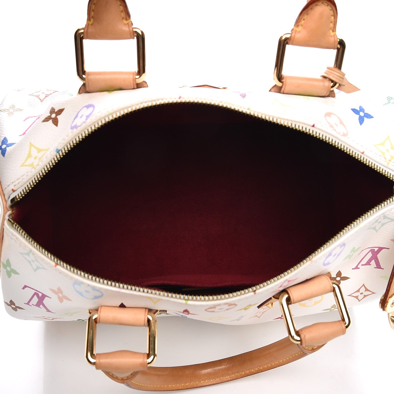 Louis Vuitton Monogram Multicolor Speedy 30 White 5 of 14