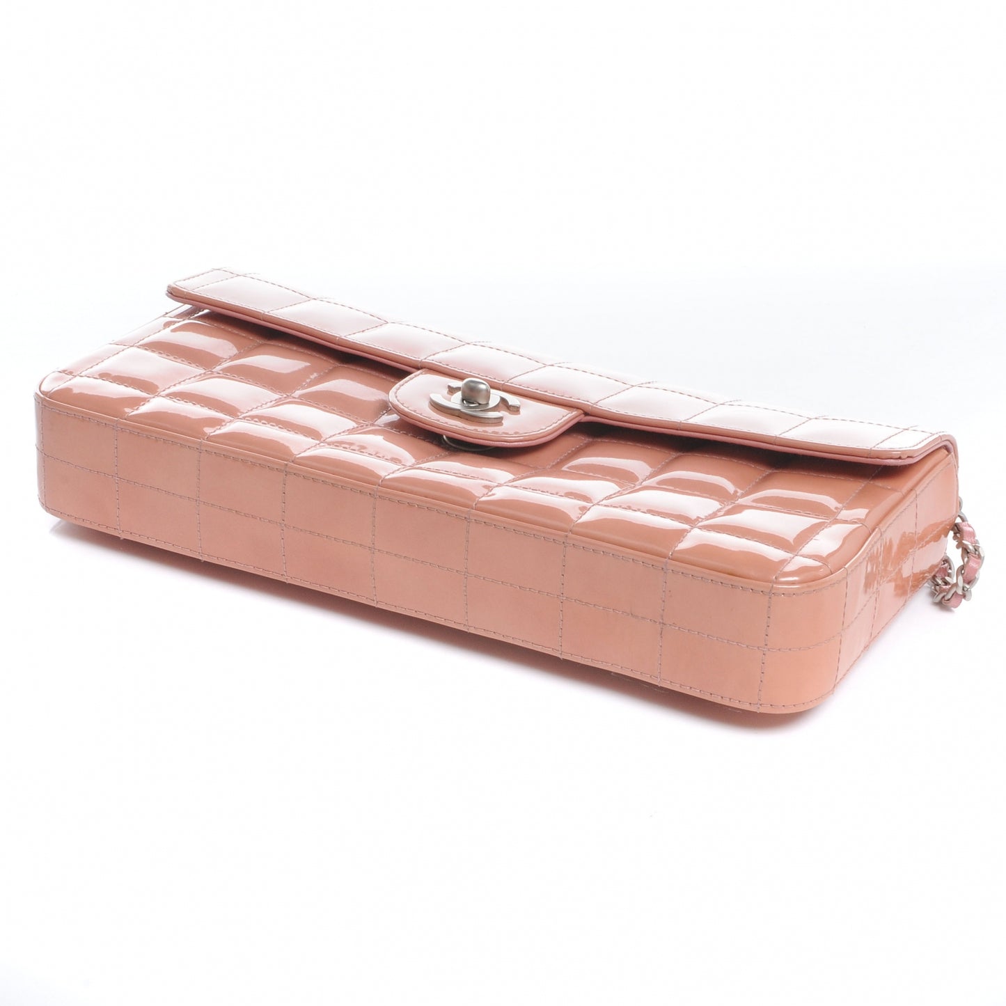 Patent East West Chocolate Bar Flap Coral