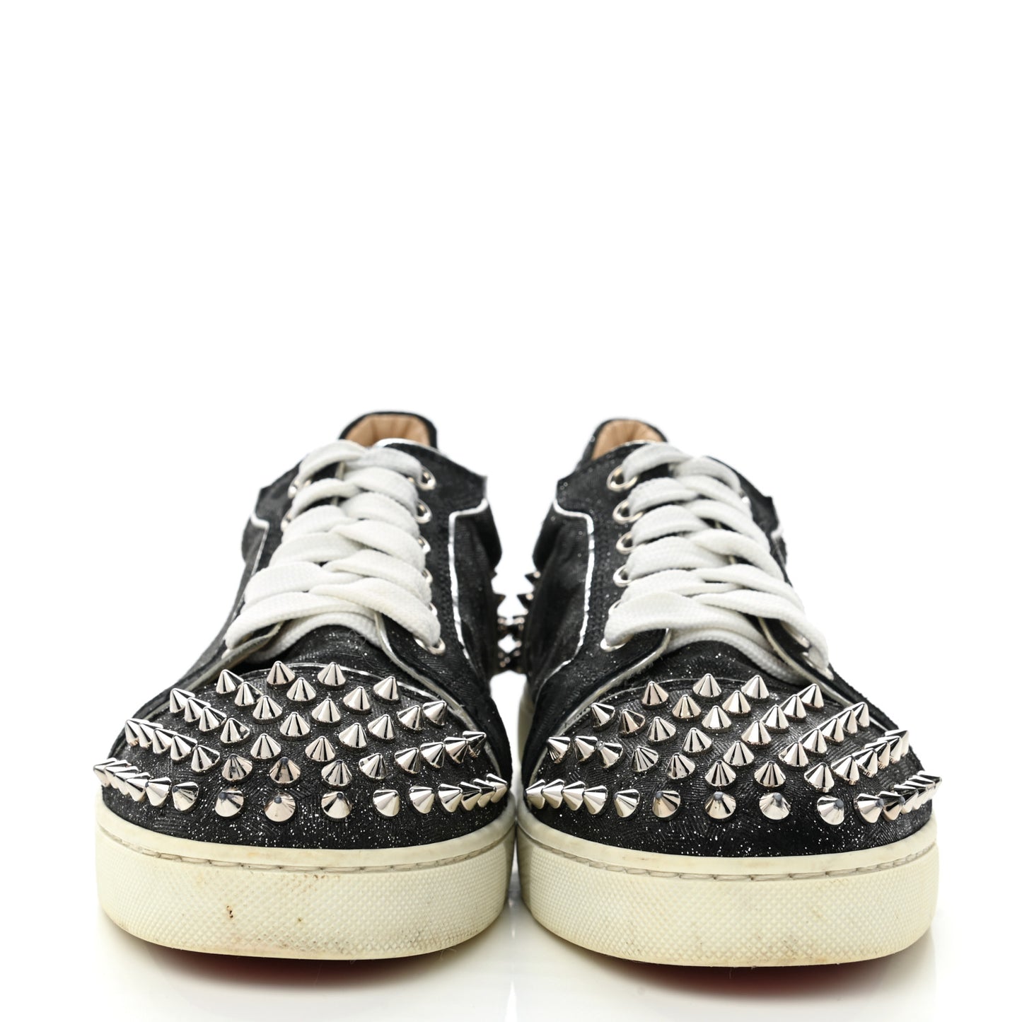 Crosta Womens Vieira Spiked Flat Comete Sneakers 37 Black Silver