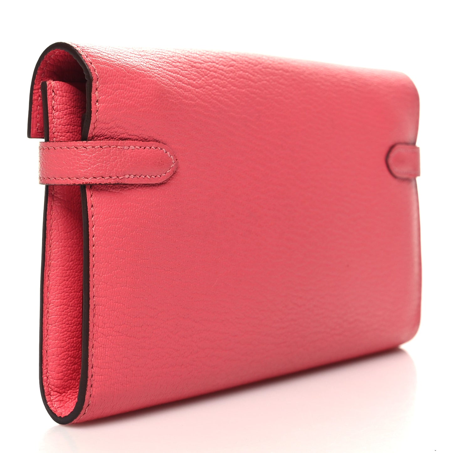 Chevre Mysore Kelly Longue Wallet Rose Lipstick