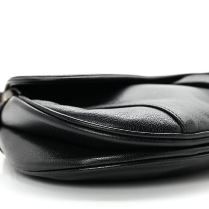 Christian Dior Shiny Goatskin Saddle Bag Black 6 of 9