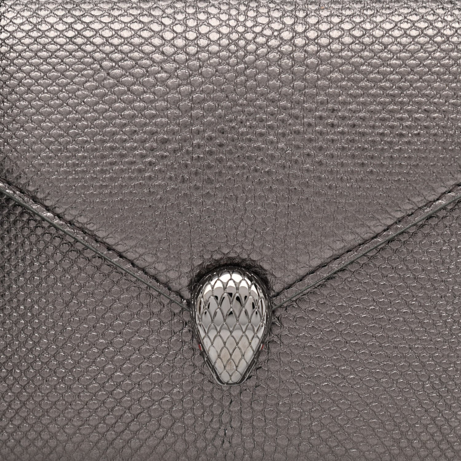 Bulgari Metallic Karung Serpenti Forever Shoulder Bag Silver 8 of 11