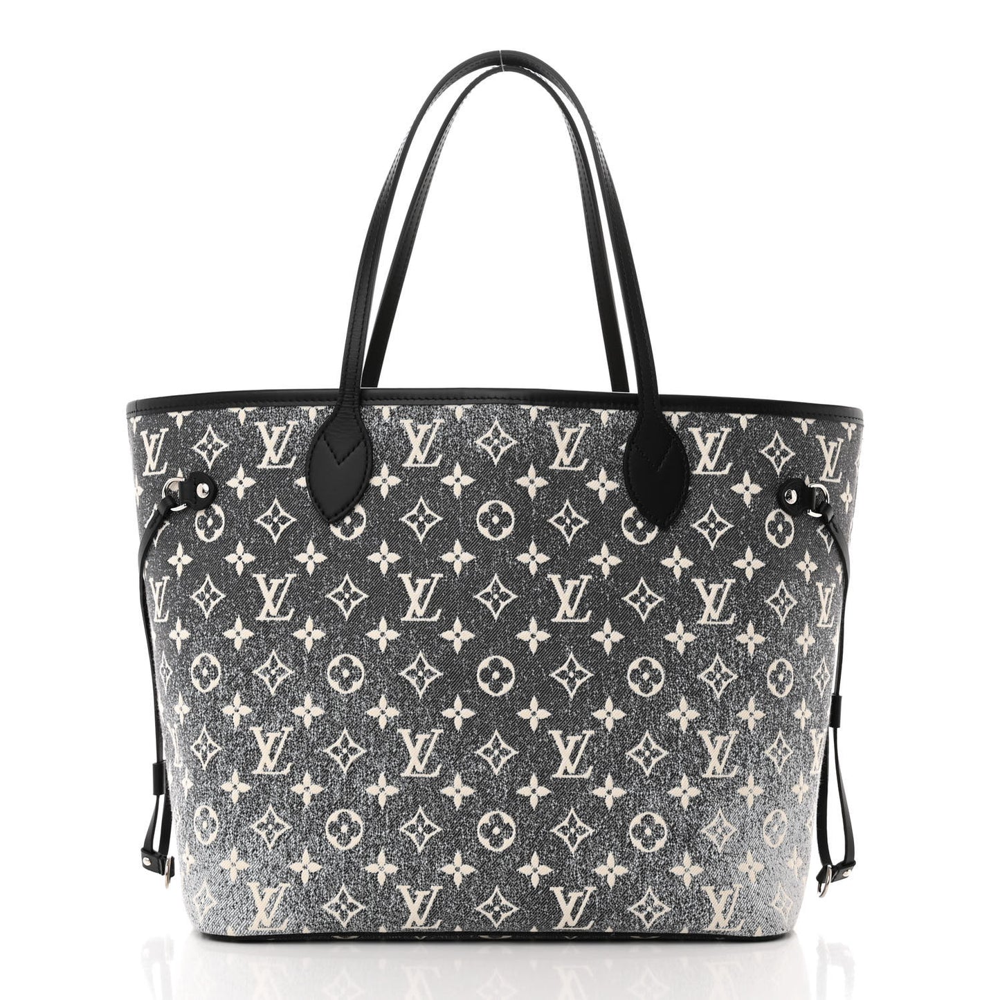 Denim Monogram Jacquard Neverfull MM Grey
