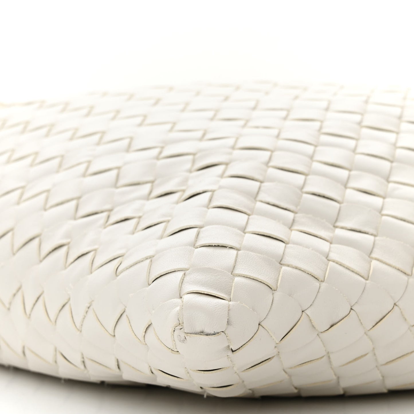 Calfskin Intrecciato Large Hop White