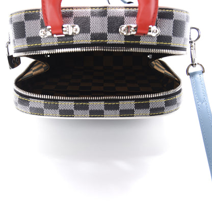 Louis Vuitton Damier Valisette BB Black White 5 of 10