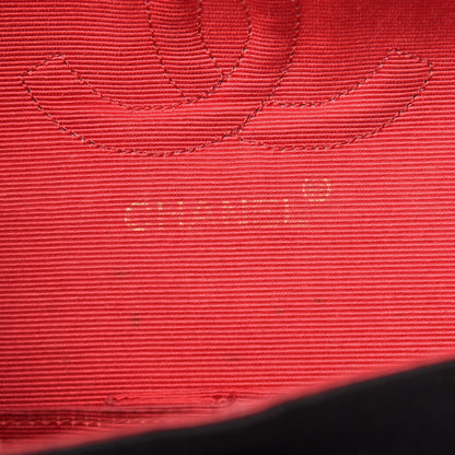Chanel Jersey Quilted Medium Double Flap Black 8 of 17