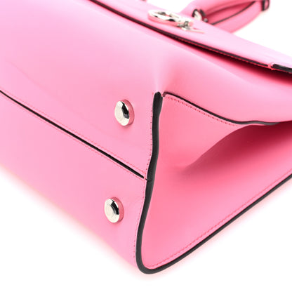 Salvatore Ferragamo Calfskin Gancini Trifolio Top Handle Bag Peonia 9 of 9