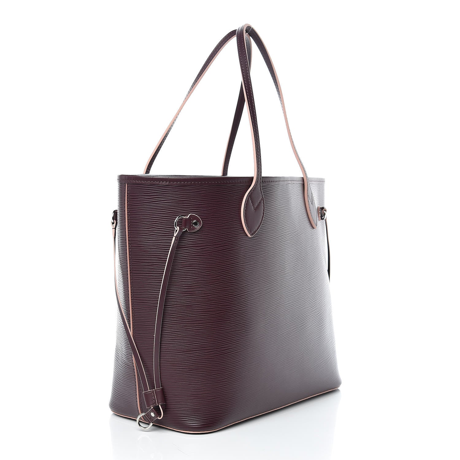 Louis Vuitton Epi Neverfull MM Prune Rose Poudre 4 of 13