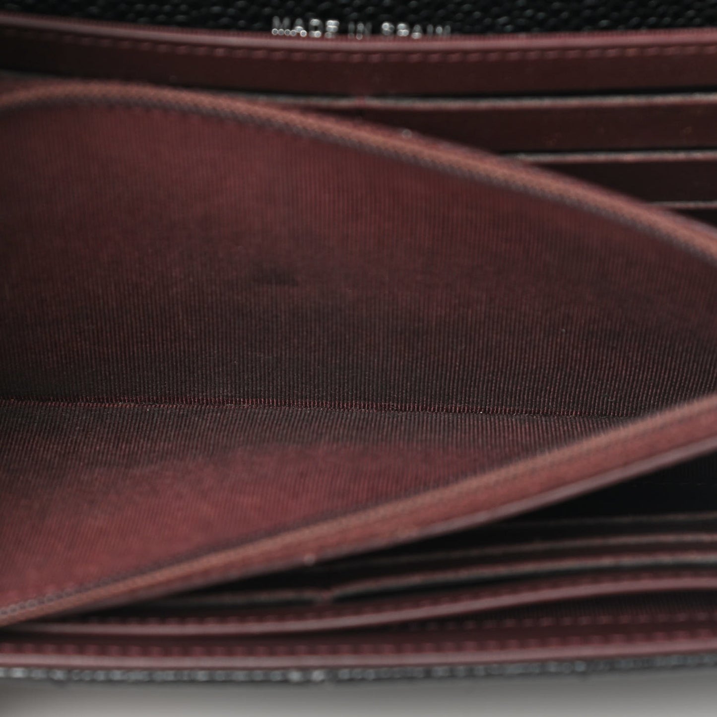 Caviar Quilted Large Gusset Flap Wallet Black