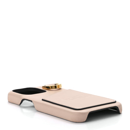 Fendi Nappa Logo Card Holder iPhone 13 Case Light Rose 3 of 10