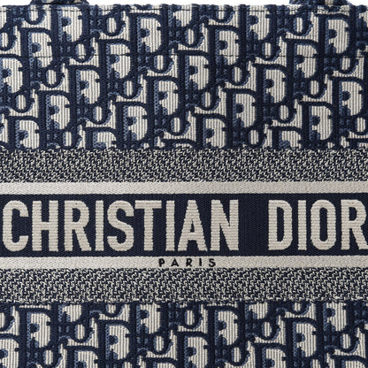 Christian Dior Oblique Medium Book Tote Blue Multicolor 10 of 10
