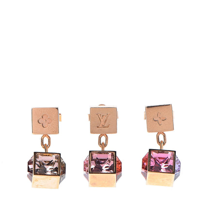 Louis Vuitton Swarovski Gamble Earring Set Gold Multicolor 1 of 6