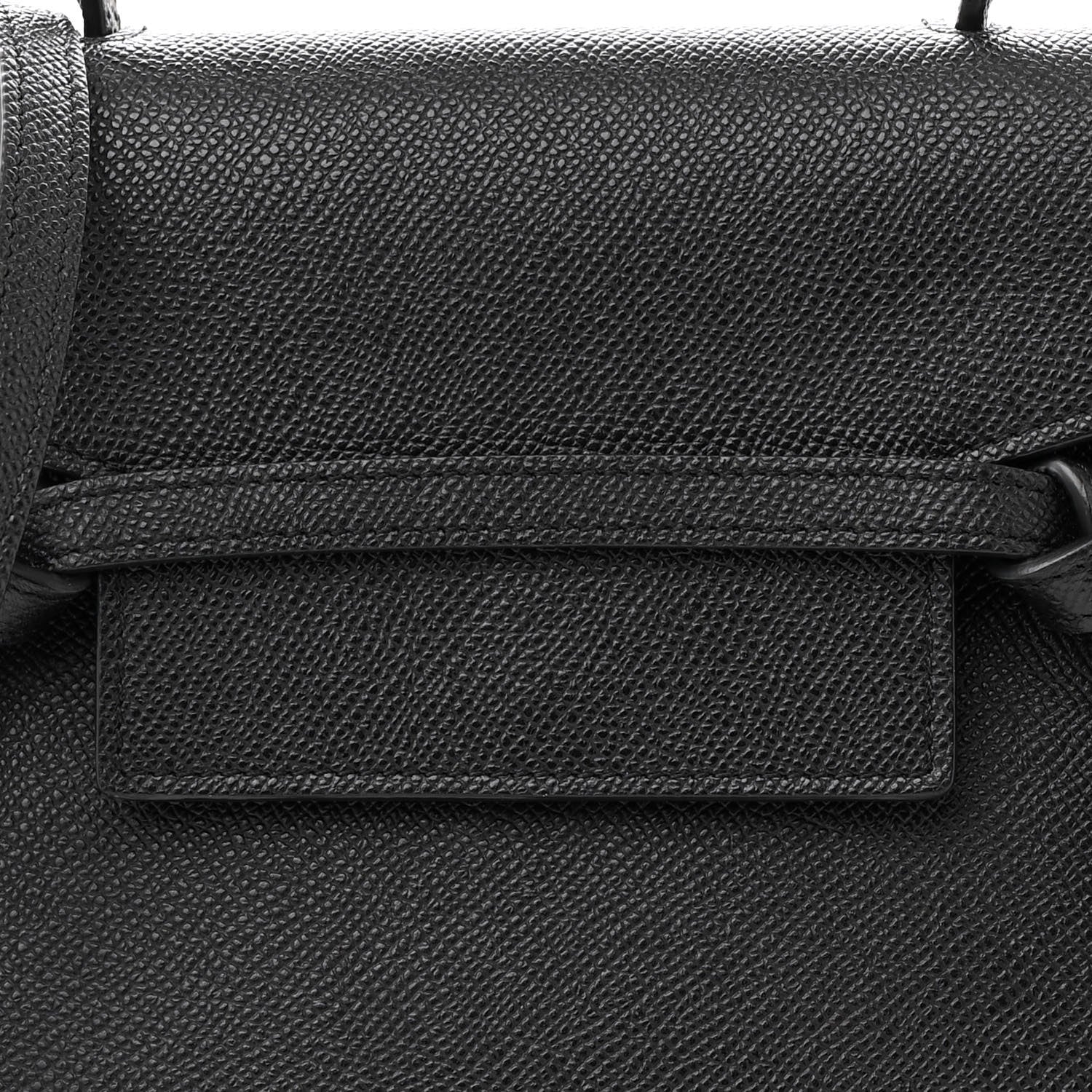 Celine Grained Calfskin Nano Belt Bag Black 8 of 16