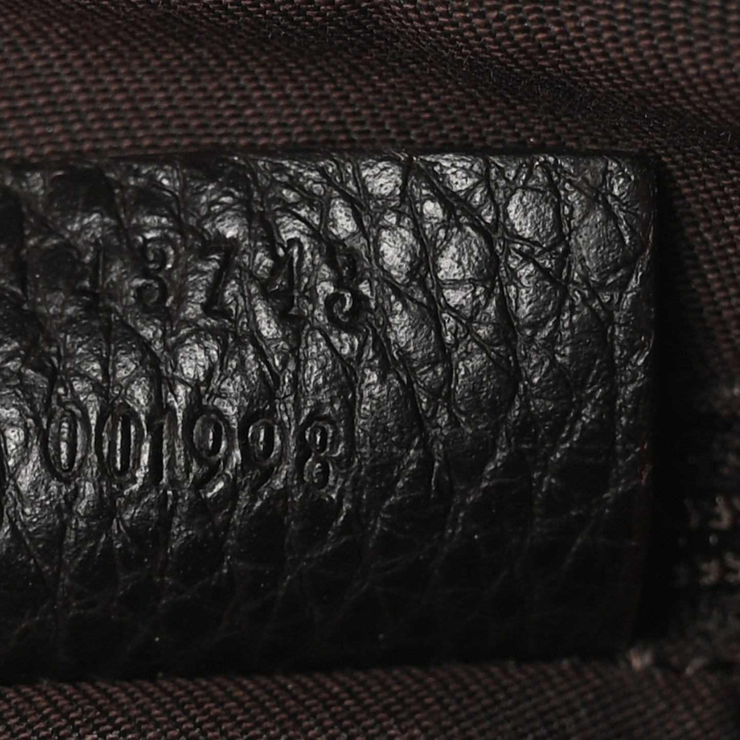 Nylon Monogram Shoulder Bag  Dark Brown